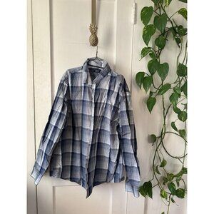 Alfani regular fit men’s size x – large button-down shirt